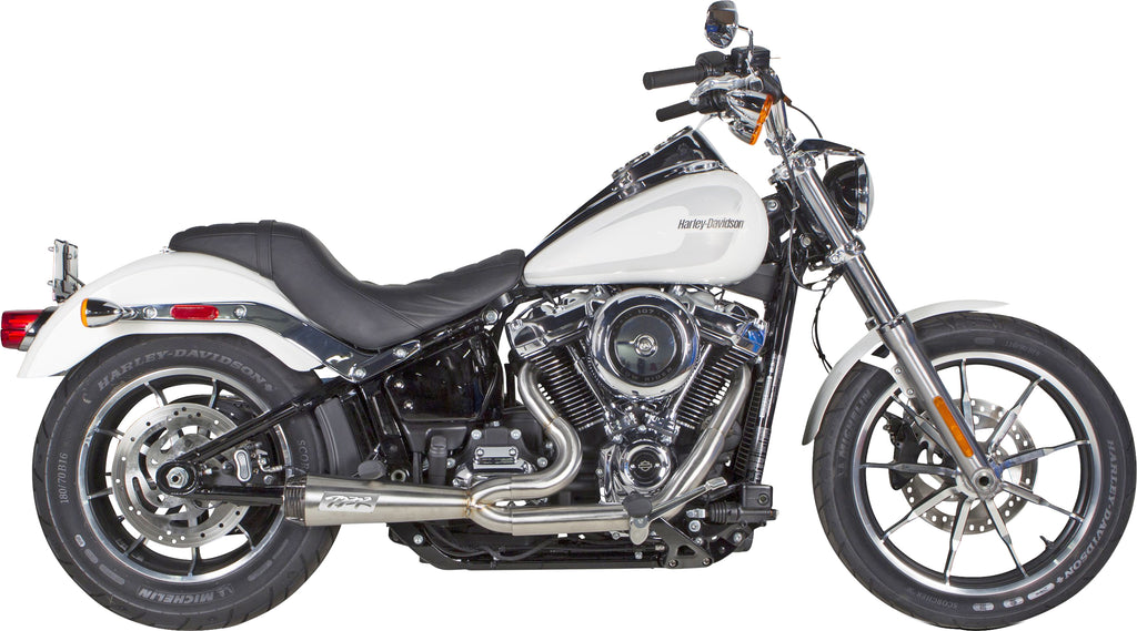 TBR Comp S 2-into-1 Softail Exhaust with Carbon Fiber End Cap for Harley Davidson 2018-2019 Models