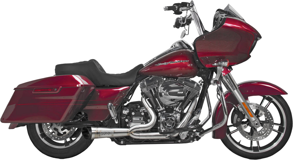 TBR Comp S 2-Into-1 Torque Exhaust System for Harley Davidson FLHR, FLHT, FLTRXS, and FLHTKL Models