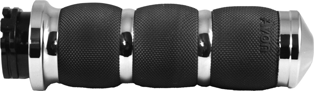 Air Cushioned Grips W/Cable Throttle Chrome