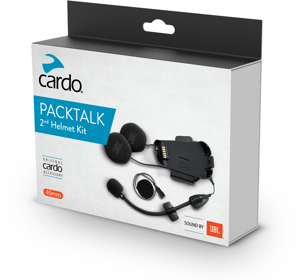 Cardo Packtalk 2nd Helmet JBL Kit - Advanced Motorcycle Mesh & Bluetooth Communication System