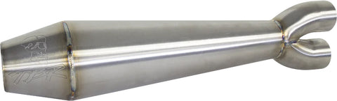 TBR Comp S 2-Into-1 M8 Exhaust System for Harley-Davidson - Brushed Finish