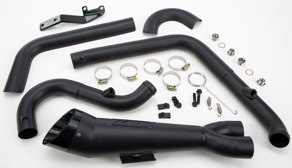 TBR Comp S 2-Into-1 Dyna Exhaust System with Turnout for Harley-Davidson FXDLS and FXD Models