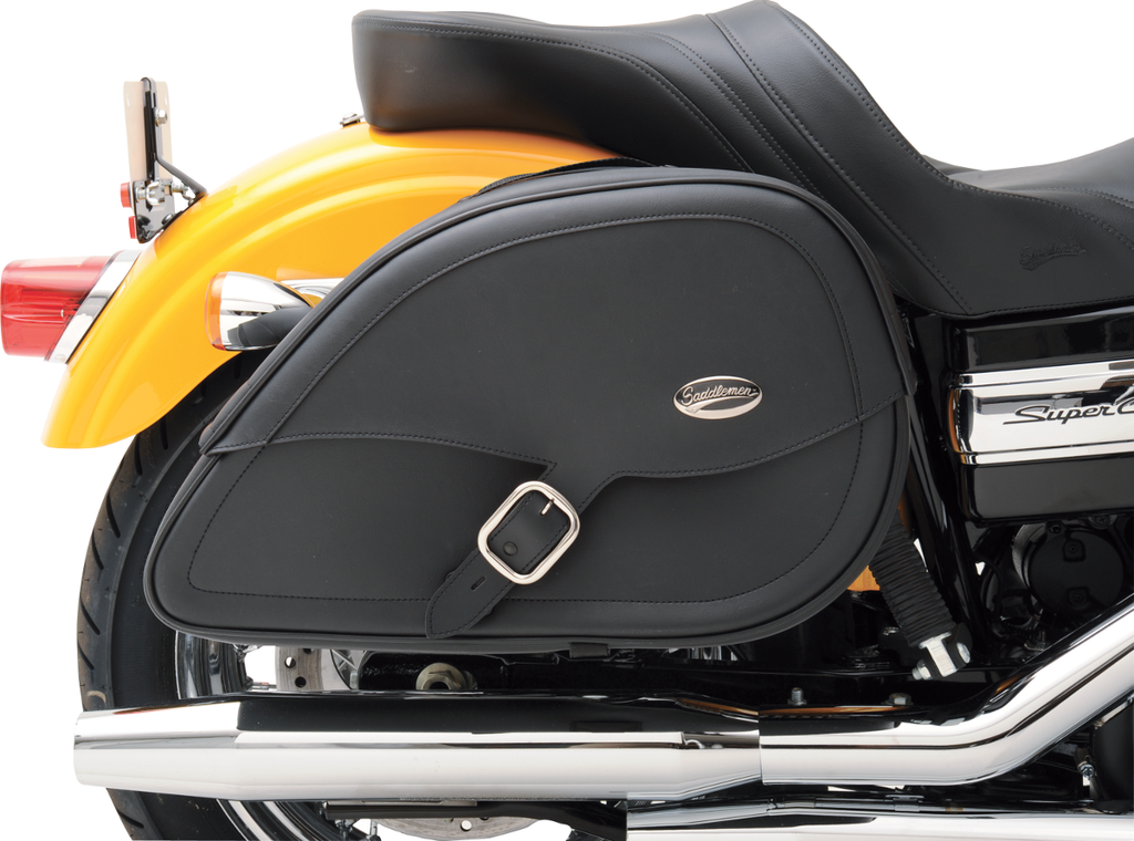 SADDLEMEN Saddlebag - Teardrop - Dyna Rigid-Mount Specific Fit Teardrop Saddlebags - Team Dream Rides