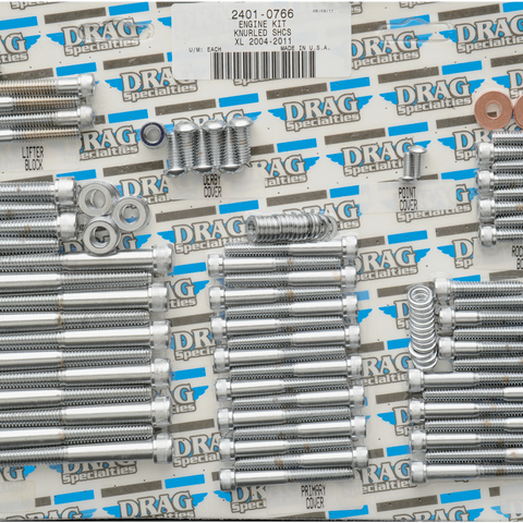 DRAG SPECIALTIES Bolt Kit Motor Knurled XL 07-17 Bolt Set - Team Dream Rides