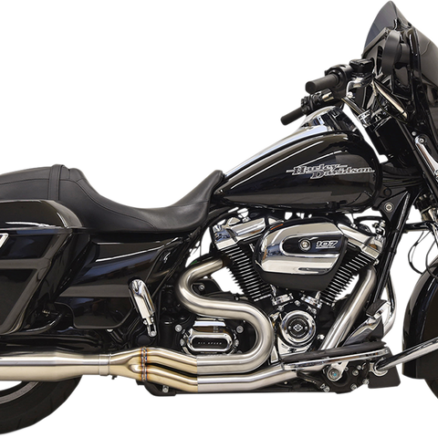 BASSANI XHAUST 2:1 Exhaust - Stainless Steel - Straight Can Road Rage III 2:1 Exhaust System - Team Dream Rides