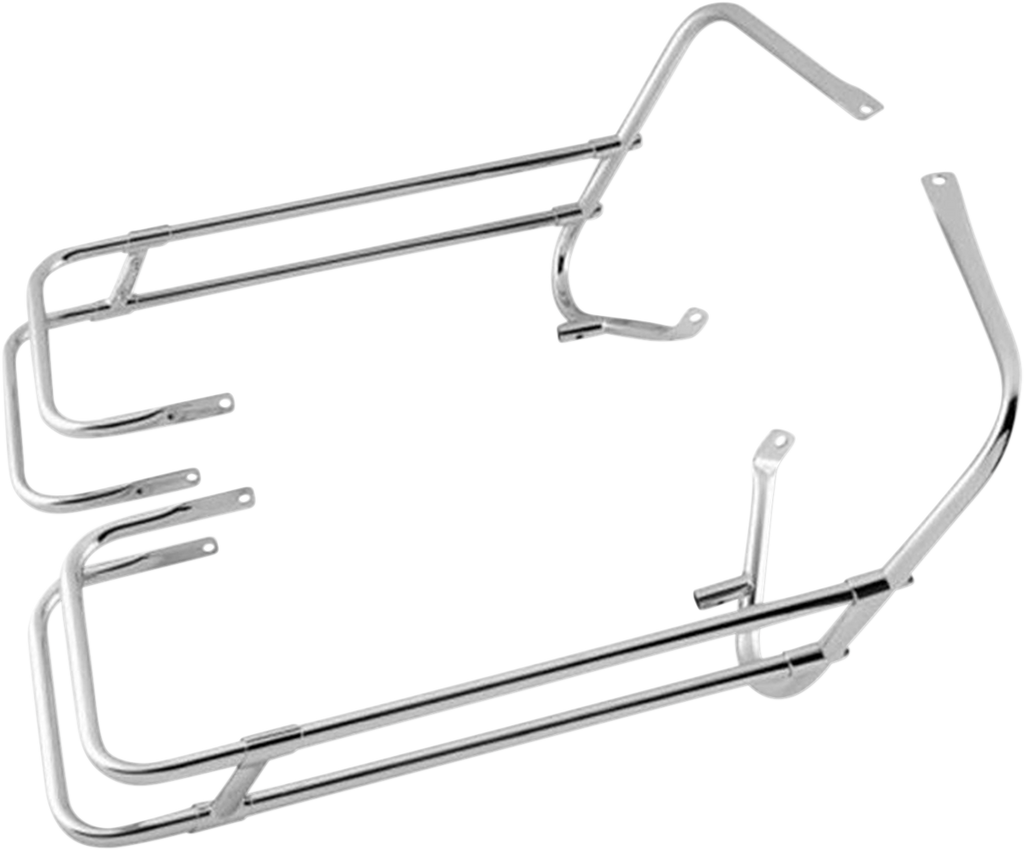 DRAG SPECIALTIES Saddlebag Rail - Chrome - FLT '97 - '08 Saddlebag Guard/Side Rail Kits - Team Dream Rides