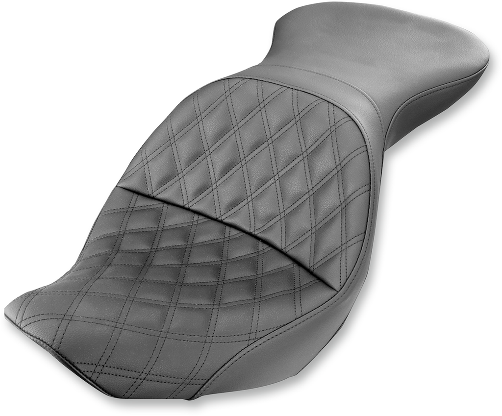 SADDLEMEN Explorer Seat - Lattice Stitched - FLSTC Explorer LS  Seat - Team Dream Rides