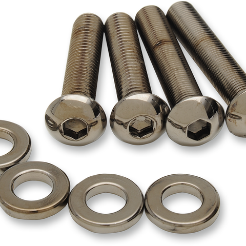 DRAG SPECIALTIES Shock Mount Kit Black Chrome Shock Mount Kit - Team Dream Rides