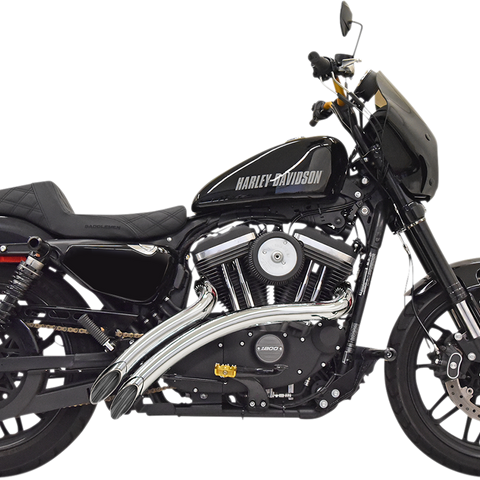 BASSANI XHAUST Sweeper Exhaust - Chrome Sweeper Radius Exhaust System - Team Dream Rides