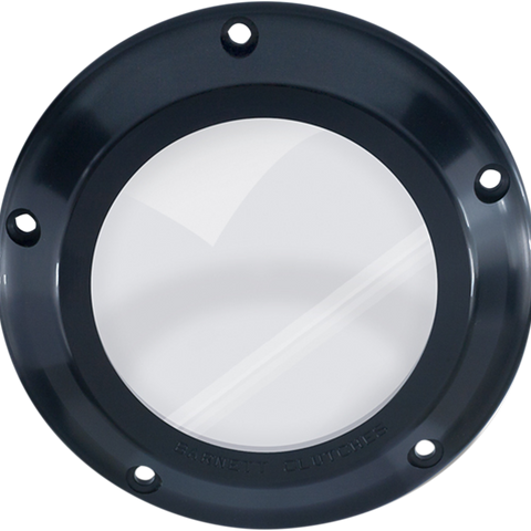 BARNETT '07-'18 Big Twin Black/Clear Derby Cover Scorpion Derby Cover - Team Dream Rides