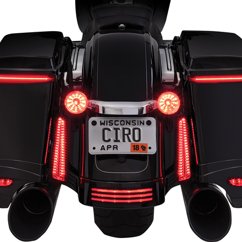 CIRO Bag Light Blades - Red Turn Signals Bag Blades® Accent Lights - Team Dream Rides