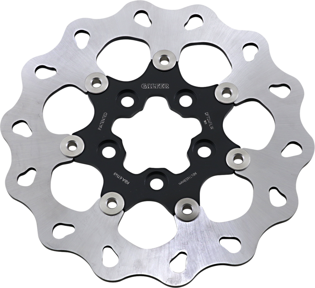 GALFER Wave® Brake Rotor - Rear - Black Carrier Wave® Brake Rotors - Team Dream Rides