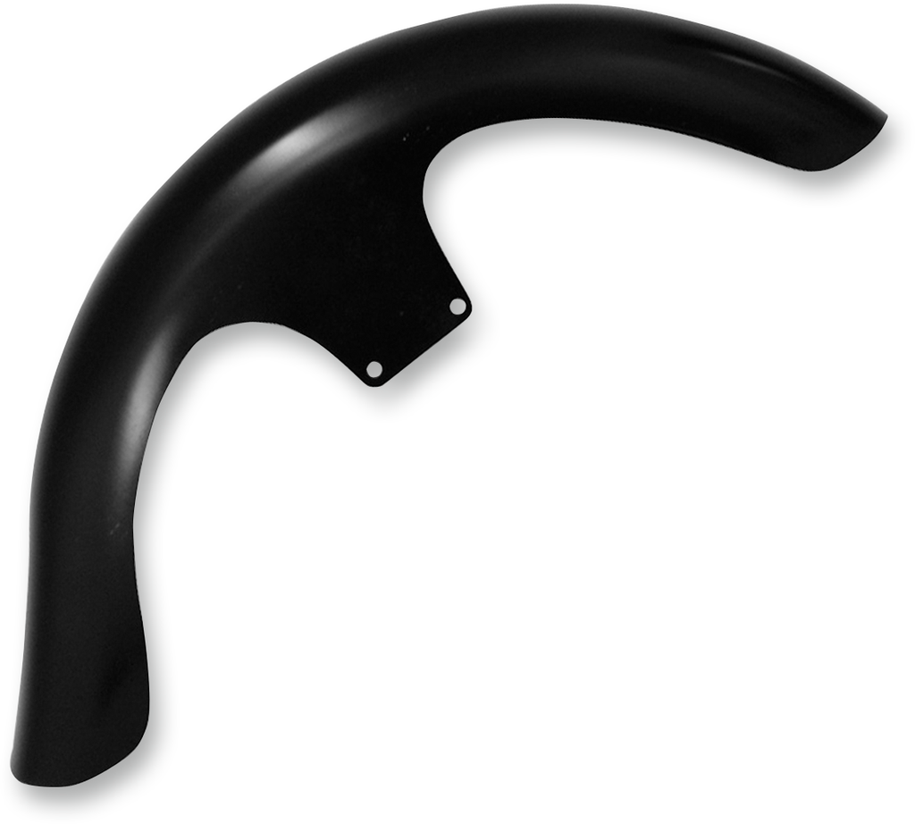 KLOCK WERKS Lil' Wrapper Front Fender Kit - For Raked Trees - Black - Steel - 23" Tire Hugger Series Front Fenders for Dressers - Team Dream Rides