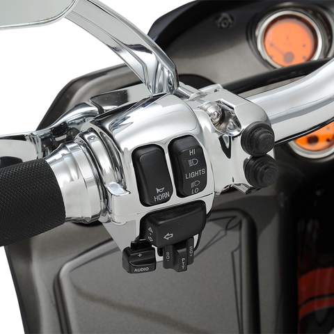 DRAG SPECIALTIES Chrome Cruise Switch Housing for '08 - '13 Handlebar Switch Housing Kit - Team Dream Rides