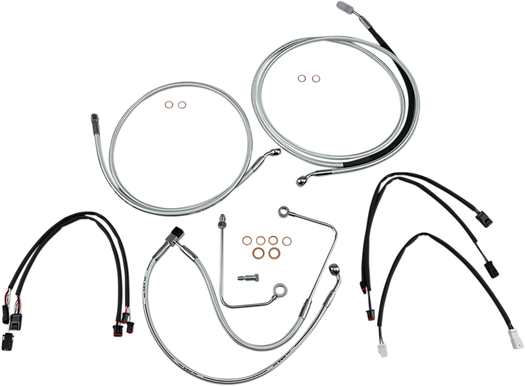 MAGNUM Sterling Chromite II® Control Cable Kit Sterling Chromite II® Designer Handlebar Installation Kit - Team Dream Rides