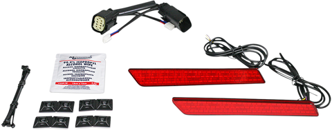 CUSTOM DYNAMICS Saddlebag Latch Lights - SS8 - Red Saddlebag Latch  Lights - Team Dream Rides