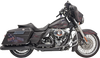 BASSANI XHAUST Down Under Exhaust - Black - Straight Can True-Dual Down Under System - Team Dream Rides