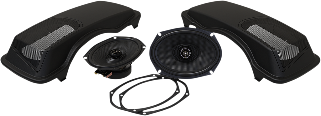HOGTUNES Speaker Lid - 6"X9" XL Speakers Saddlebag Lid and XL Speaker Kit - Team Dream Rides