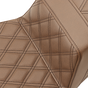 SADDLEMEN Step Up Seat - Lattice Stitched - Brown -  FLH Step Up Seat — Lattice Stitched - Team Dream Rides