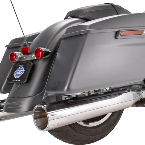 S&S CYCLE Mufflers - Chrome - Chrome Tracer - M8 Touring '17-'19 MK45 Slip-On Mufflers — Tracer - Team Dream Rides