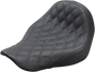 SADDLEMEN Renegade Solo Seat - Lattice Stitched - Black Renegade LS Solo Seat - Team Dream Rides