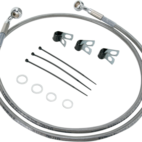 DRAG SPECIALTIES Brake Line - Front - +4