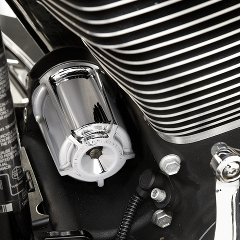 ARLEN NESS Oil Filter - Chrome - Beveled Re-Usable Oil Filter - Team Dream Rides