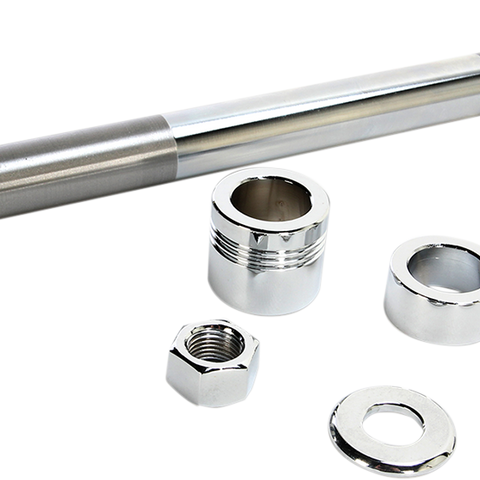 DRAG SPECIALTIES Axle - Front - Chrome - 00-06 FLSTF Chrome Axle Kit - Team Dream Rides