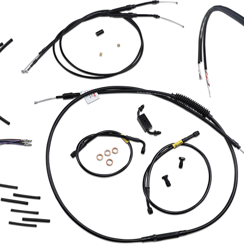 BURLY BRAND Handlebar Cable and Brake Line Kit for 12