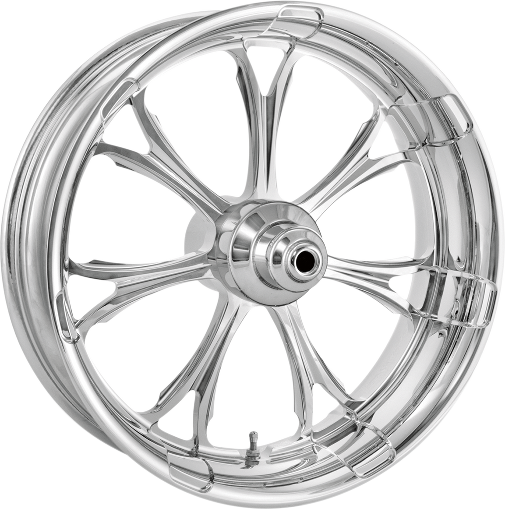 PERFORMANCE MACHINE (PM) Wheel - Paramount - Chrome - Dual Disc - 21 x 3.5 - 14+ FL One-Piece Aluminum Wheel — Paramount - Team Dream Rides