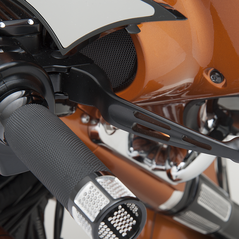 DRAG SPECIALTIES Black Slotted Levers Slotted Wide Blade Lever Set - Team Dream Rides