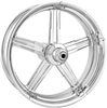 PERFORMANCE MACHINE (PM) Front Wheel - Formula - Chrome - Dual Disc - 21 x 3.5 - 14+ FL One-Piece Aluminum Wheel — Formula - Team Dream Rides
