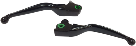 DRAG SPECIALTIES Black Lever Set Wide Blade Lever Set - Team Dream Rides