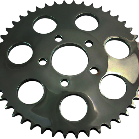 DRAG SPECIALTIES Rear Sprocket - Gloss Black - Dished - 48-Tooth 530 Chain Conversion Rear Sprocket - Team Dream Rides