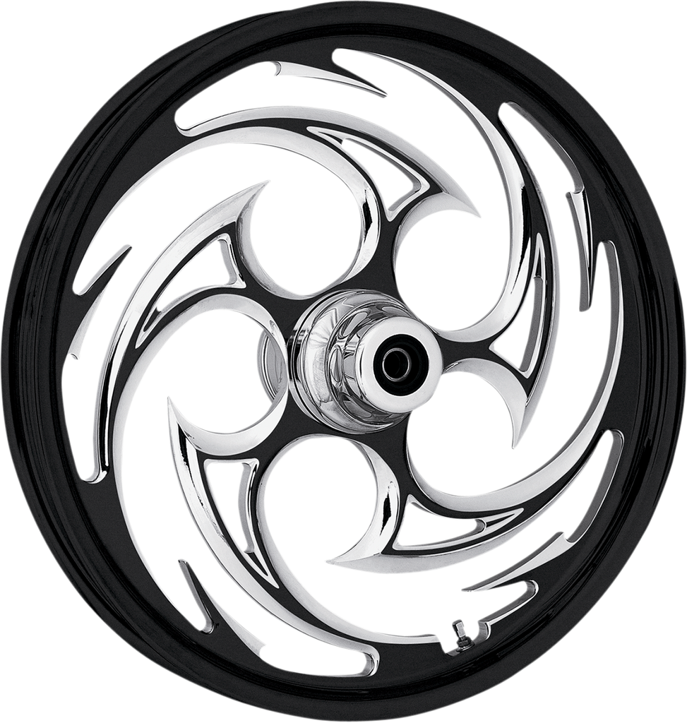 RC COMPONENTS Front Wheel - Savage - Eclipse - Dual Disc - 21" x 3.5" - 00-07 FLT One-Piece Forged Aluminum Wheel — Savage - Team Dream Rides