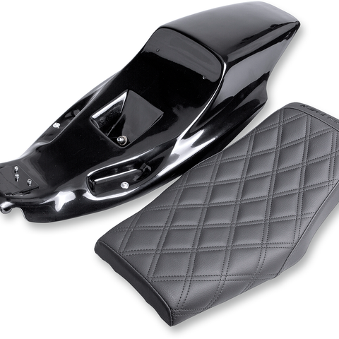 SADDLEMEN Eliminator Seat Kit - Lattice Stitched Eliminator Tail Section/Seat - Team Dream Rides