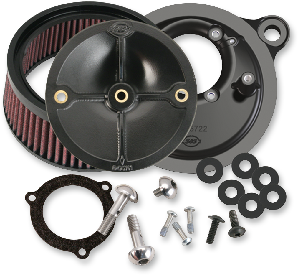 S&S CYCLE Air Cleaner Stealth for/66Mm Throttle Body Super Stock™ Stealth Air Cleaner Kit - Team Dream Rides