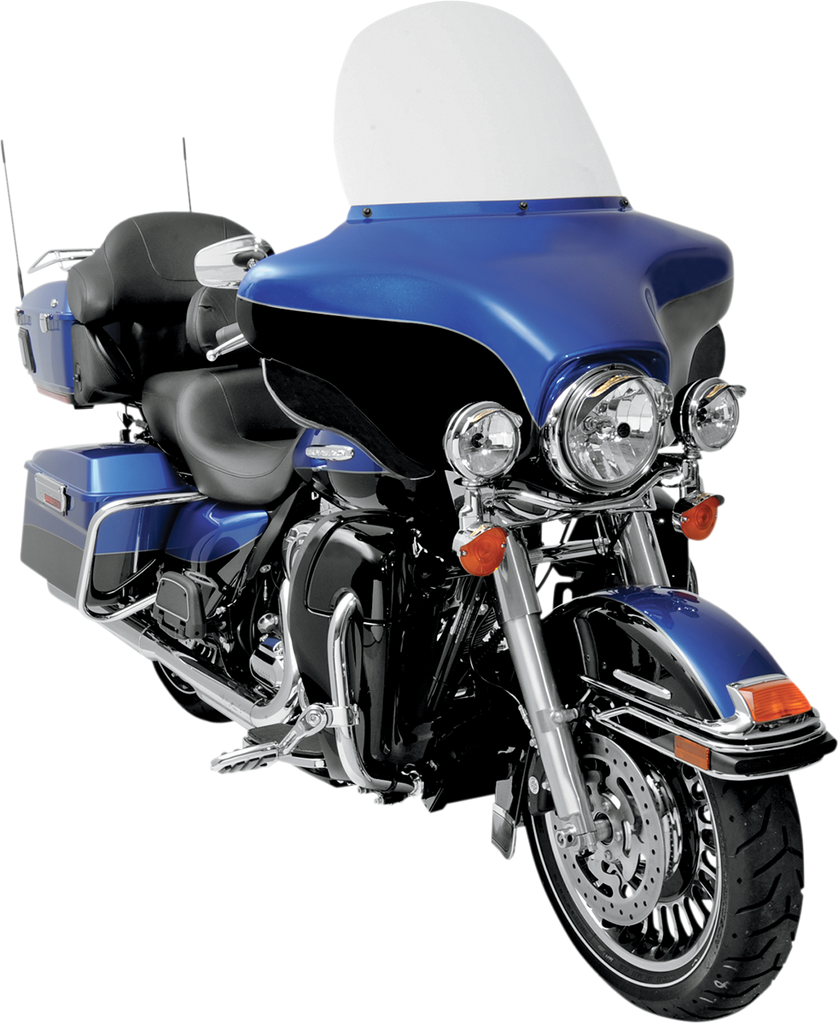 MEMPHIS SHADES HD Windshield - 15" - Clear - FLHT '96-'13 Replacement Lucite Windshield - Team Dream Rides