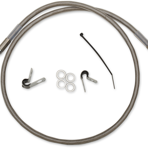 DRAG SPECIALTIES Brake Line - Front - XL883 Stainless Steel Brake Line Kit - Team Dream Rides
