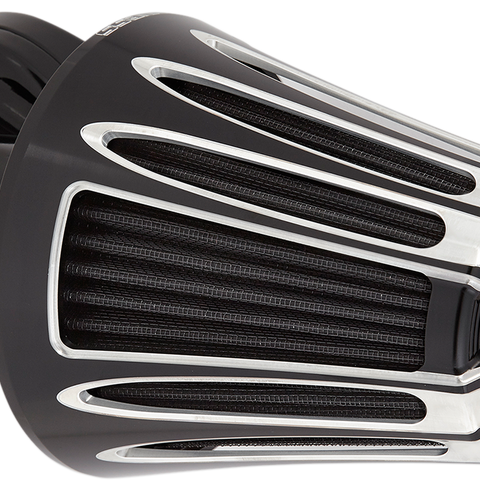 ARLEN NESS Air Cleaner Monster Deep-Cut Black Monster Sucker Air Cleaner Kit with Cover — Deep Cut - Team Dream Rides