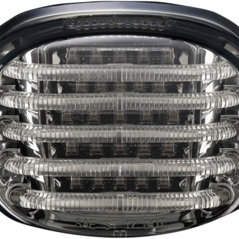 CUSTOM DYNAMICS Taillight - with License Plate Illumination Window - Smoke ProBEAM® Squareback LED Taillight Kit - Team Dream Rides