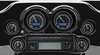 DAKOTA DIGITAL MVX-8K Series Analog/Digital 6-Gauge Kit - Black Bezel - Black Face with Gray Background MVX-8K Series Analog/Digital Gauge Kit — 8600KGK Model - Team Dream Rides