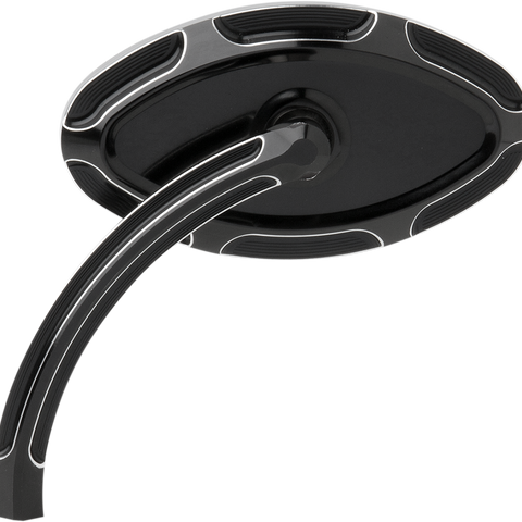 ARLEN NESS Cats Eye Forged Billet Mirror - Black - Left Cats Eye Forged Billet Mirror - Team Dream Rides