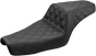 SADDLEMEN Step Up Seat - Lattice Stitched - Black - XL Step Up Seat — Lattice Stitched - Team Dream Rides