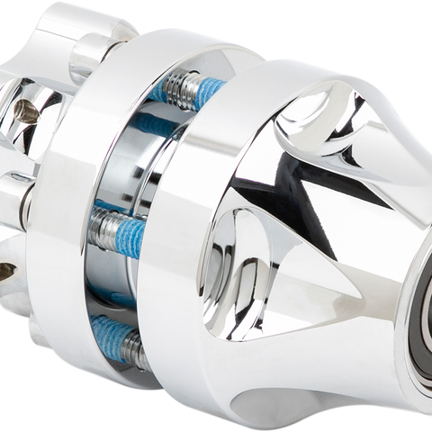 ARLEN NESS Single Hub - Front - Chrome - 08+ FLST Cartridge Hub - Team Dream Rides