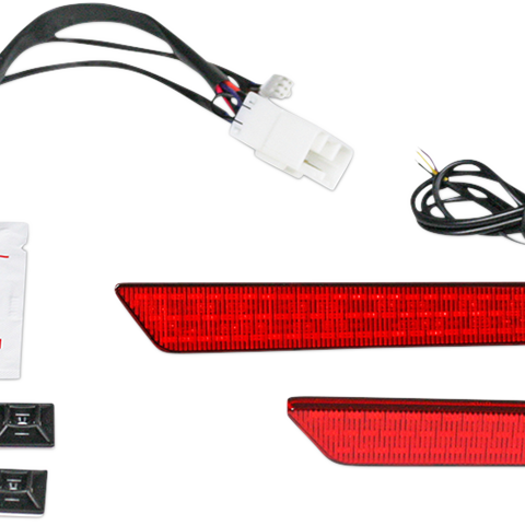 CUSTOM DYNAMICS Saddlebag Latch Lights - '97-'13 - Red Saddlebag Latch  Lights - Team Dream Rides