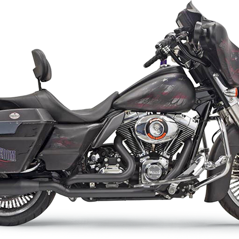 BASSANI XHAUST Down Under Headpipes - Black True-Dual Down Under Headpipe - Team Dream Rides