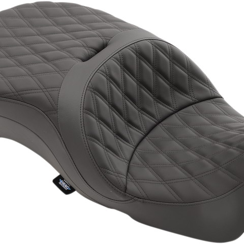 DRAG SPECIALTIES SEATS Touring Seat - Double Diamond - Forward - FL '09+ Large Touring Seat - Team Dream Rides