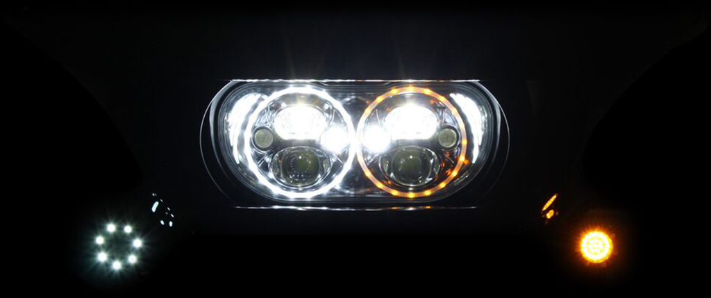 CUSTOM DYNAMICS Headlight 15-20 FLTR - Chrome TruBEAM® LED Headlamp - Team Dream Rides