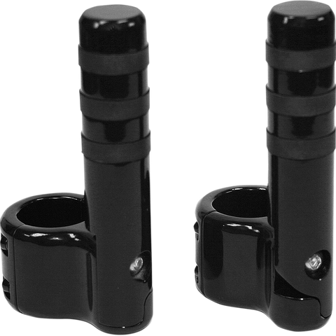 LINDBY Clamp-On 3-Band Footpeg - Black Clamp-On Footpeg - Team Dream Rides